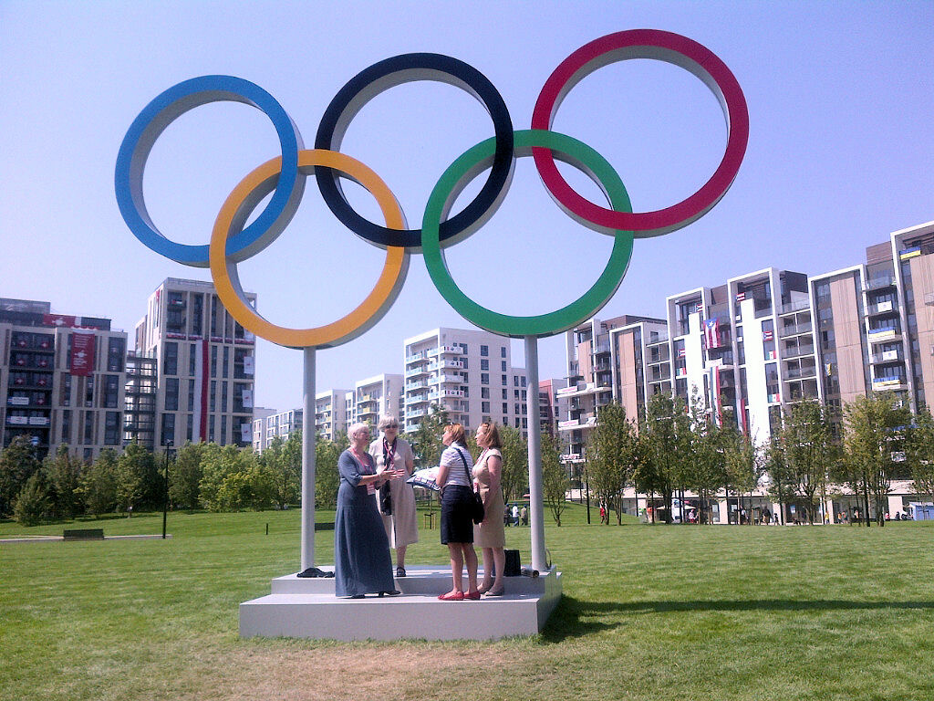 Cushions preseneted in the Olympic Village